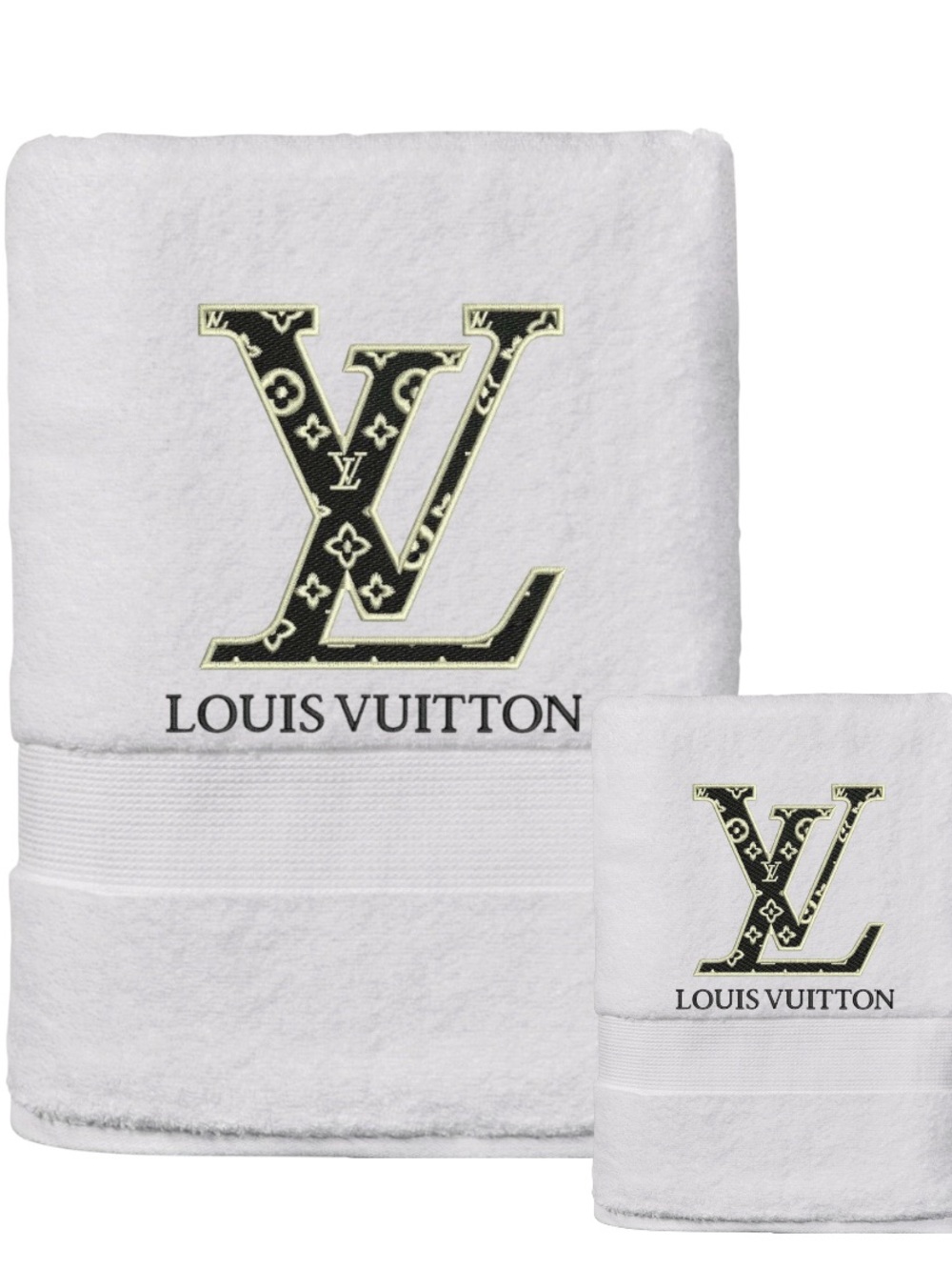 Luxurious monogrammed  Embroidered towel pick 1  design New 1 hand